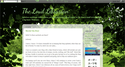 Desktop Screenshot of blog.theloudlibrarian.net